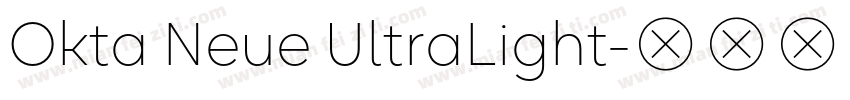 Okta Neue UltraLight字体转换